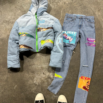 Magazine denim set