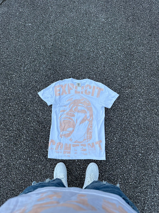 Explicit Content Peach Tee