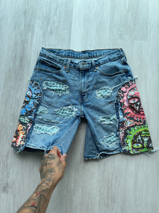 Denim jorts